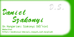 daniel szakonyi business card